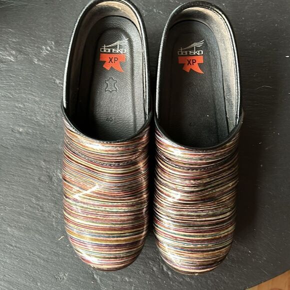 Dansko XP Professional Nurses Striped Clogs size 40 - Picture 8 of 10